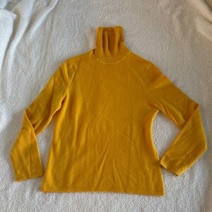 Source Unknown Bright Yellow Turtleneck Sweater